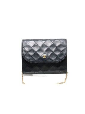 Chanel Quilted GD Leather Chain Shoulder Bag